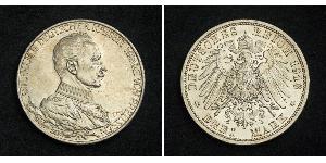 3 Mark 普魯士王國 (1701 - 1918) 銀 威廉二世 (德国)