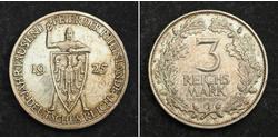 3 Mark 魏瑪共和國 (1919 - 1933) 銀 