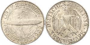 3 Mark 魏瑪共和國 (1919 - 1933) 銀 