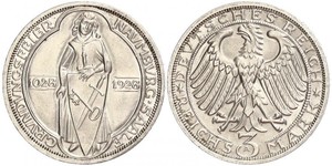3 Mark 魏瑪共和國 (1919 - 1933) 銀 