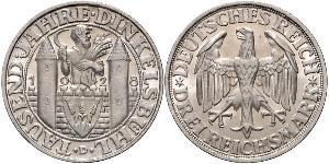 3 Mark 魏瑪共和國 (1919 - 1933) 銀 