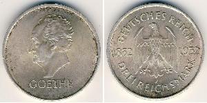 3 Mark 魏瑪共和國 (1919 - 1933) 銀 