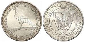 3 Mark 魏瑪共和國 (1919 - 1933) 銀 