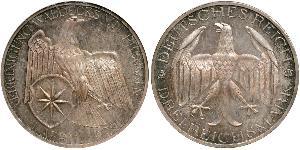 3 Mark 魏瑪共和國 (1919 - 1933) 銀 