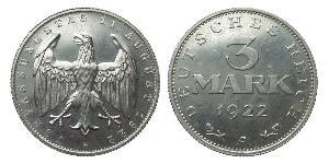 3 Mark 魏瑪共和國 (1919 - 1933) 铝 