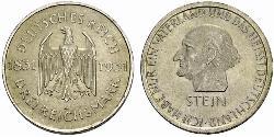 3 Mark / 3 Reichsmark République de Weimar (1918-1933) Argent 