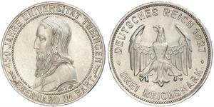 3 Mark / 3 Reichsmark République de Weimar (1918-1933) Argent 
