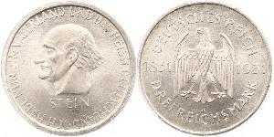 3 Mark / 3 Reichsmark République de Weimar (1918-1933) Argent 