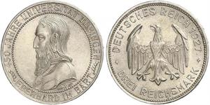 3 Mark / 3 Reichsmark République de Weimar (1918-1933) Argent 