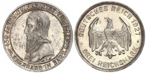 3 Mark / 3 Reichsmark République de Weimar (1918-1933) Argent 