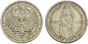 3 Mark / 3 Reichsmark Repubblica di Weimar (1918-1933) Argento 