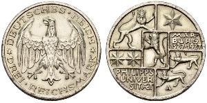 3 Mark / 3 Reichsmark Repubblica di Weimar (1918-1933) Argento 