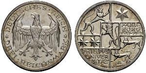 3 Mark / 3 Reichsmark Repubblica di Weimar (1918-1933) Argento 