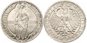 3 Mark / 3 Reichsmark Repubblica di Weimar (1918-1933) Argento 
