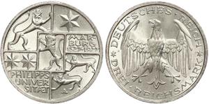 3 Mark / 3 Reichsmark República de Weimar (1918-1933) Plata 