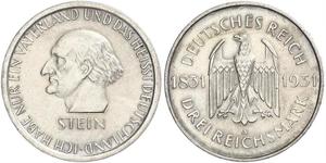 3 Mark / 3 Reichsmark República de Weimar (1918-1933) Plata 