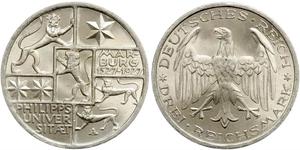 3 Mark / 3 Reichsmark Weimar Republic (1918-1933) Silver 