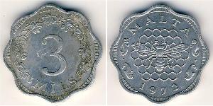 3 Mill Malta (1964 - ) Alluminio 