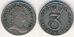 3 Penny Regno Unito  Argento 