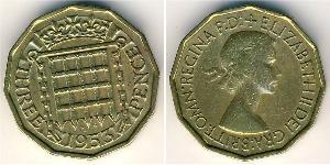 3 Penny Vereinigtes Königreich (1922-) Bronze Elizabeth II (1926-2022)