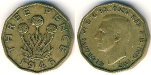 3 Penny Regno Unito  Bronzo/Nichel 