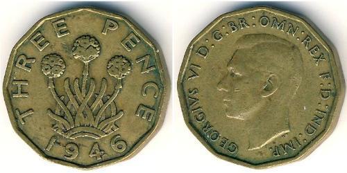 3 Penny Regno Unito  Bronzo/Nichel 