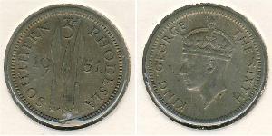 3 Penny Southern Rhodesia (1923-1980) Copper/Nickel George VI (1895-1952)