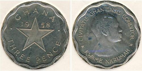 3 Penny Ghana (1957 - ) Kupfer/Nickel 
