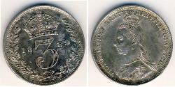 3 Penny Reino Unido Plata 