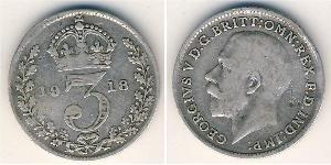 3 Penny Reino Unido Plata 