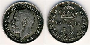 3 Penny Reino Unido Plata 