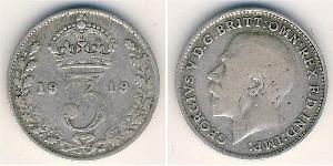 3 Penny Reino Unido Plata 