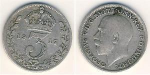 3 Penny Reino Unido Plata 