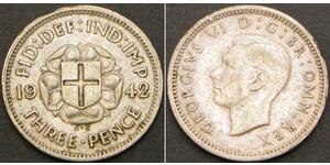 3 Penny Reino Unido Plata 