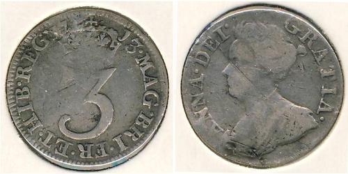 3 Penny Reino Unido Plata 