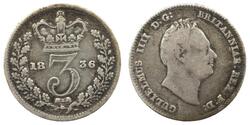 3 Penny Reino Unido de Gran Bretaña e Irlanda (1801-1922) Plata Guillermo IV (1765-1837)