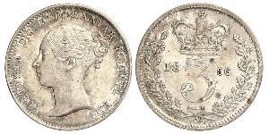 3 Penny Reino Unido de Gran Bretaña e Irlanda (1801-1922) Plata Victoria (1819 - 1901)