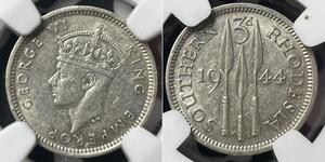 3 Penny Southern Rhodesia (1923-1980) Silber Georg VI (1895-1952)