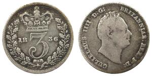 3 Penny United Kingdom of Great Britain and Ireland (1801-1922) Silver William IV (1765-1837)