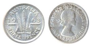 3 Penny Australien (1939 - )  Elizabeth II (1926-2022)