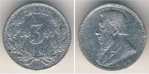 3 Penny 南非 (1910 - ) 銀 