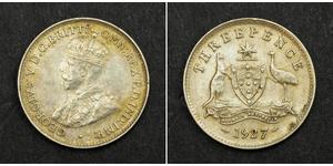 3 Penny 澳大利亚 銀 乔治五世  (1865-1936)
