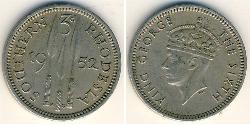 3 Penny 南羅德西亞 镍/銅 乔治六世 (1895-1952)