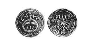 3 Pfennig Electorate of Bavaria (1623 - 1806) Plata 
