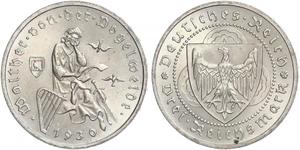 3 Reichsmark République de Weimar (1918-1933) Argent 