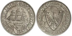 3 Reichsmark République de Weimar (1918-1933) Argent 