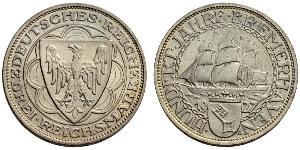 3 Reichsmark République de Weimar (1918-1933) Argent 