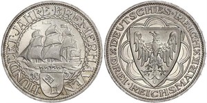 3 Reichsmark République de Weimar (1918-1933) Argent 
