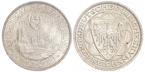 3 Reichsmark République de Weimar (1918-1933) Argent 