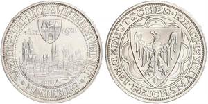3 Reichsmark République de Weimar (1918-1933) Argent 